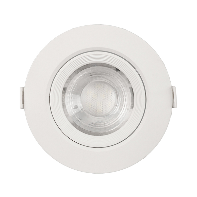 Round plastic Aluminum recessed led spotlight