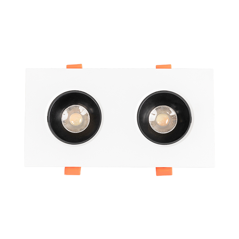 Two sound ABS+PC+ BPT+ALU anti-glare downlight