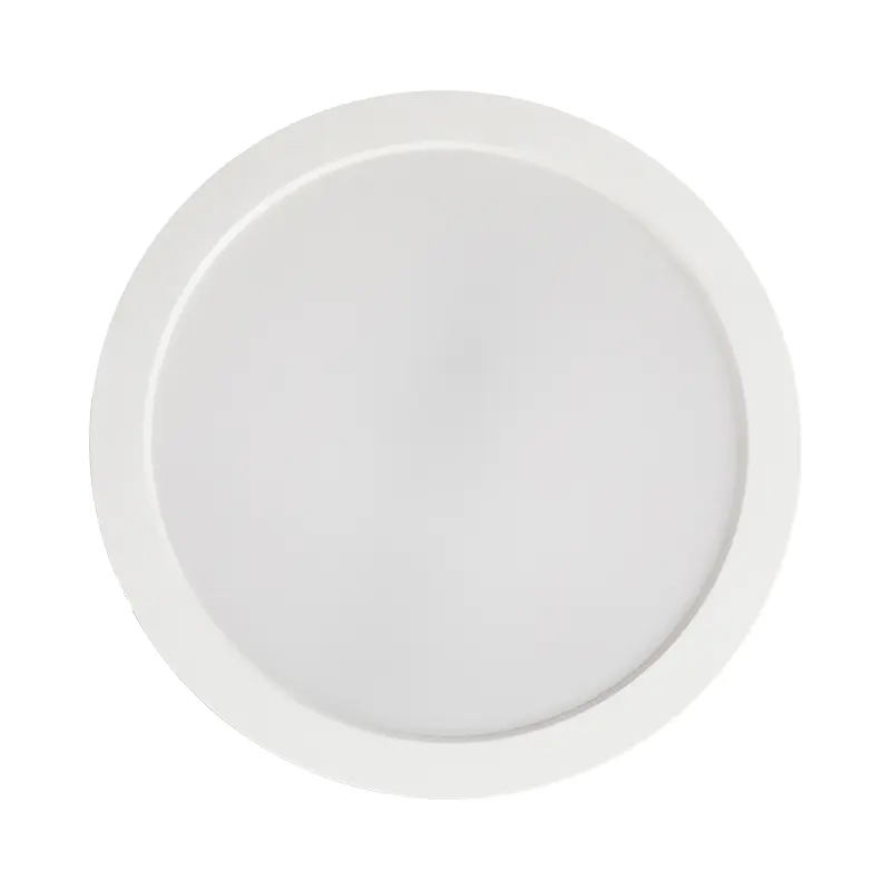 Indoor Office Plastic Recessed Round LED Ceiling Backlit Panel Light