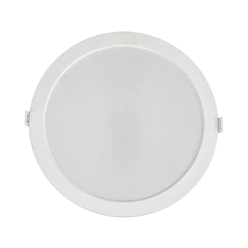 Indoor Office Plastic Recessed Round LED Ceiling Backlit Panel Light